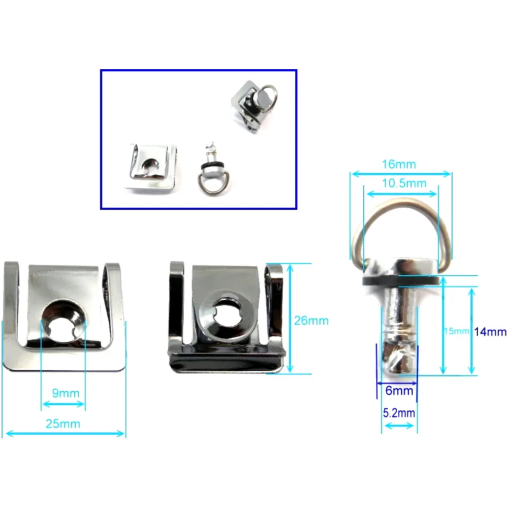 Schnellverschluss für Verkleidungen JMP 14 mm silber_1