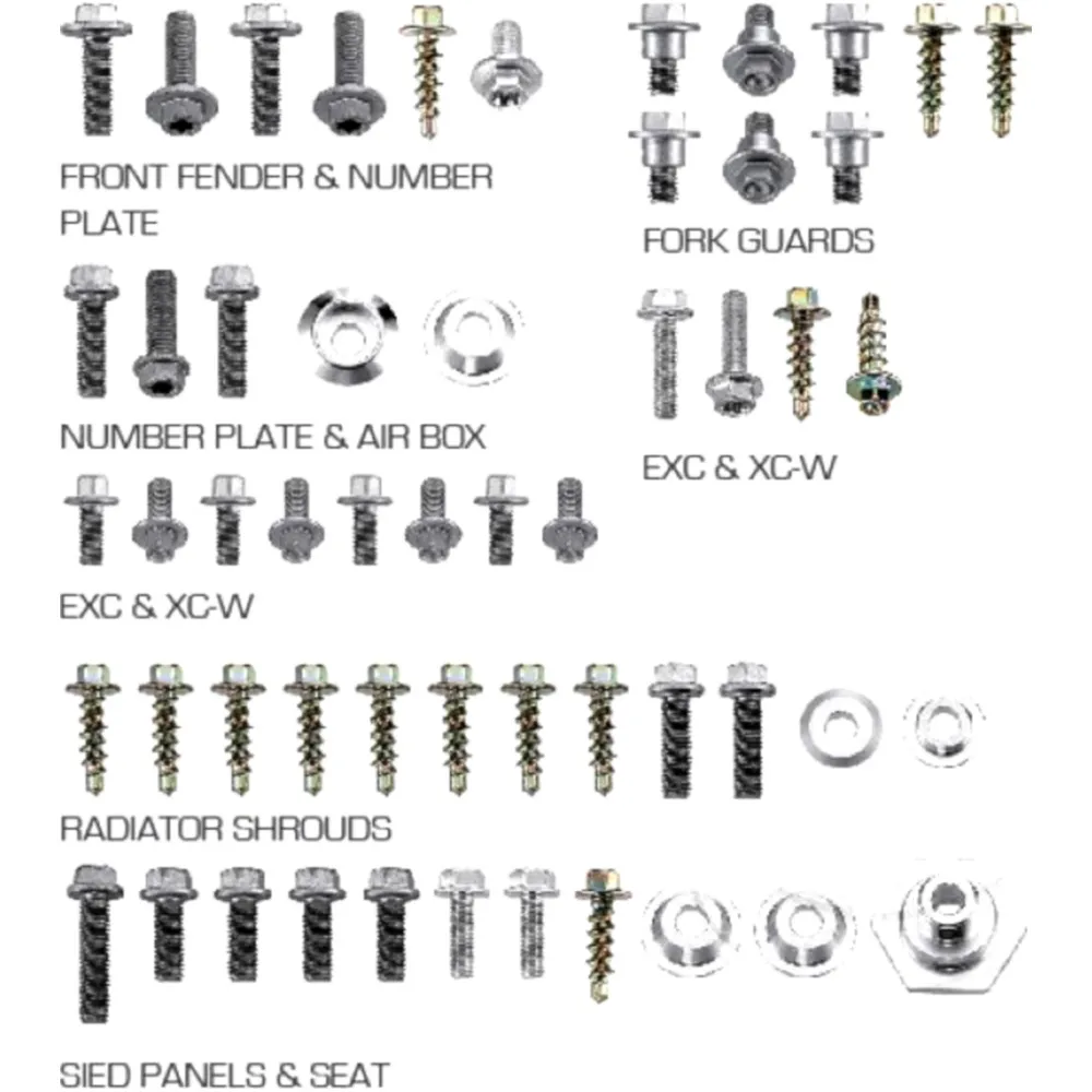 Fairing bolt kit 54 - piece JMP for: KTM xc/sx/exc/xcw_0