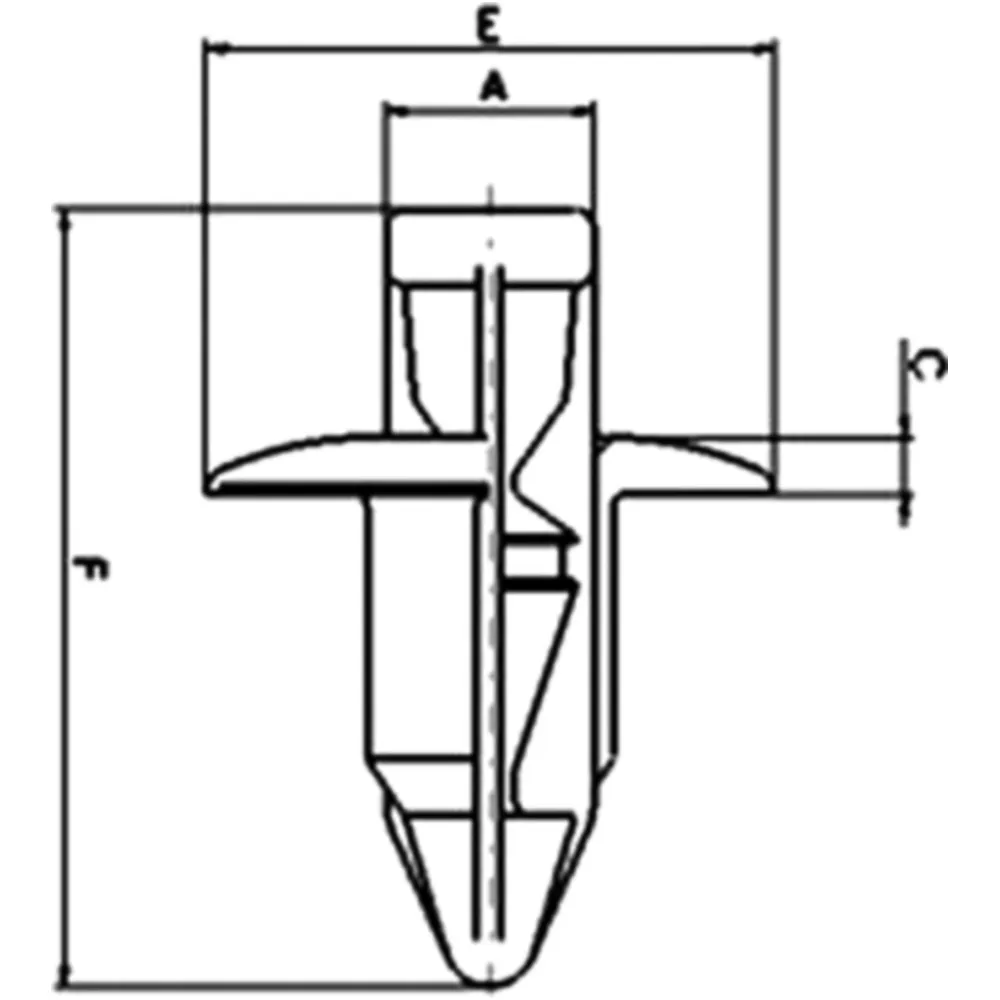 Plastic rivets 10 pieces for: Suzuki AN, UH, DR - Z_0