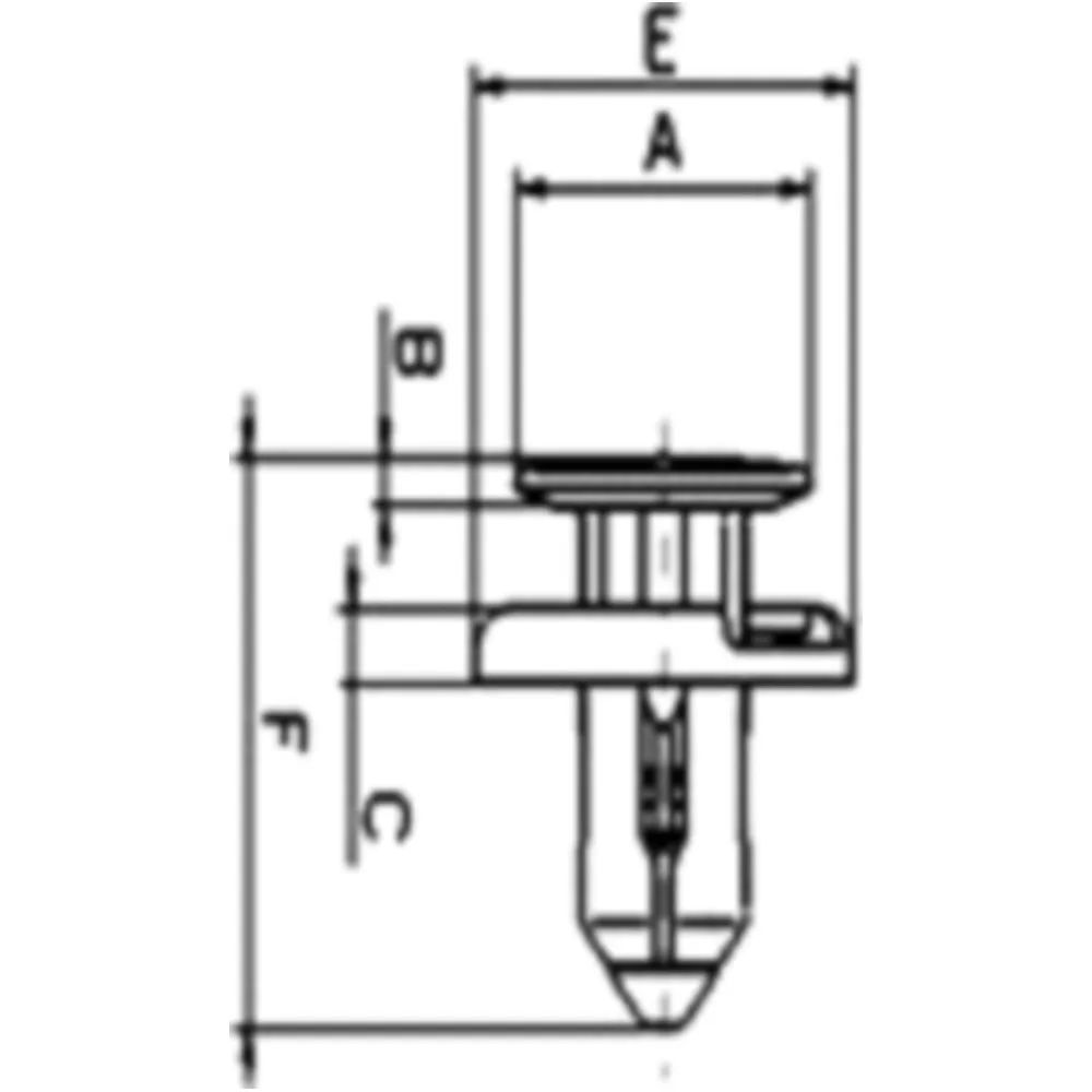 Rotating Push Rivets for Motorcycles - Tourmax, 10 Pieces_0