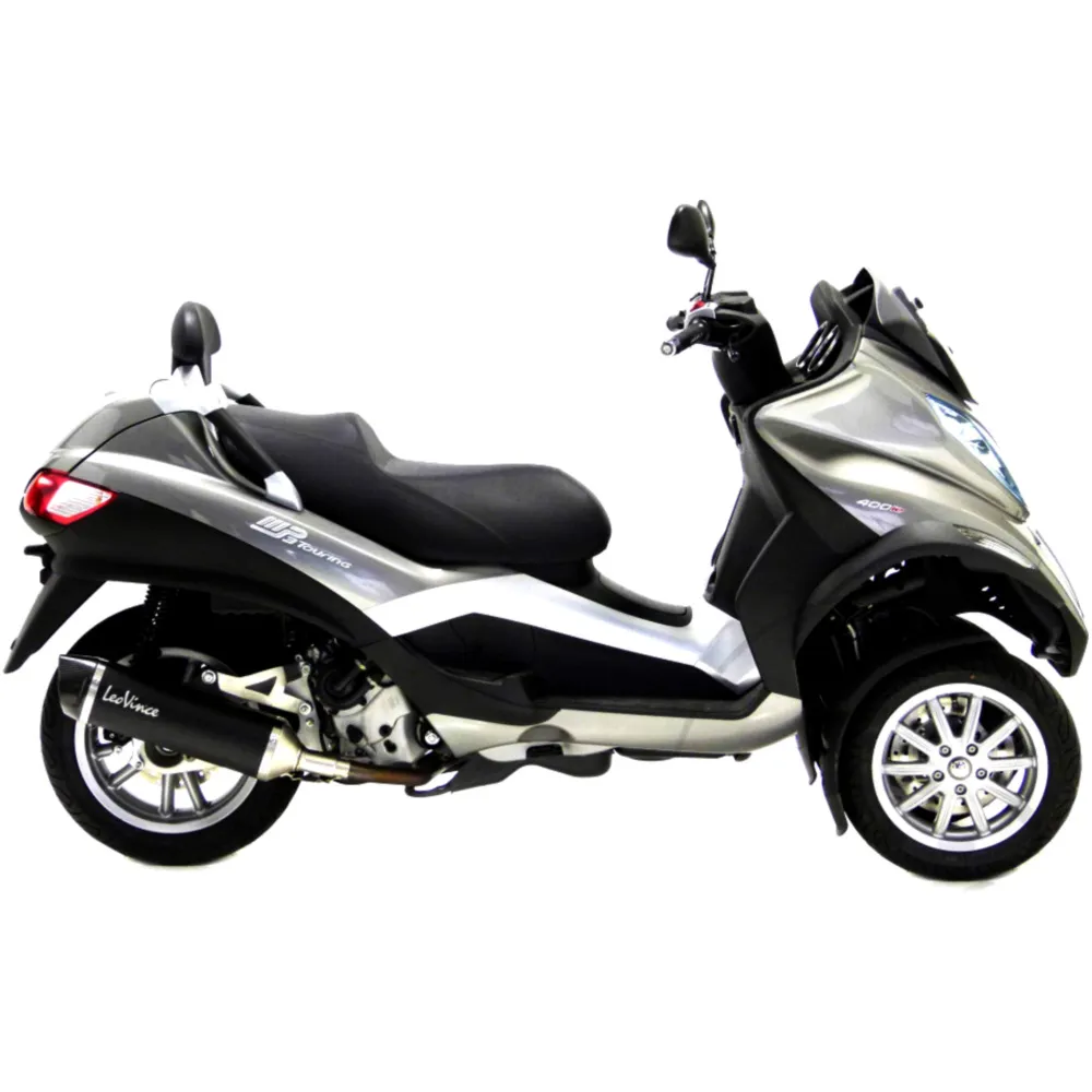 Exhaust lv - one nero slip on evo2 for: Piaggio MP3_1