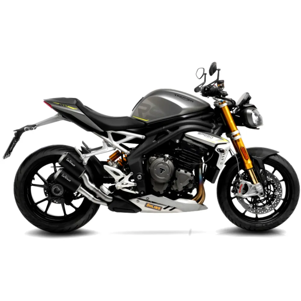Silencer SBK stainless steel lv - 10 black slip on for: Triumph