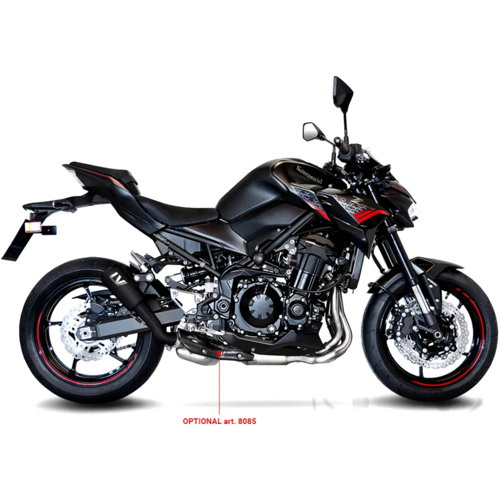 Silencer SBK stainless steel lv - 10 slip on full black for: Ka