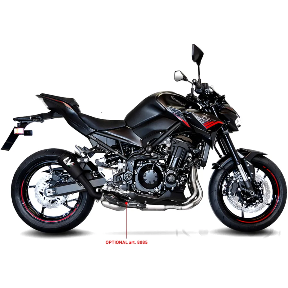 Silencer SBK stainless steel lv - 10 slip on full black for: Ka