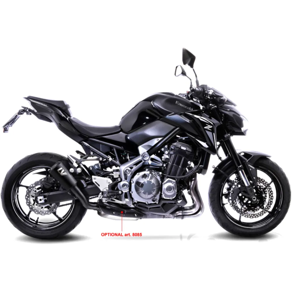 Silencer SBK stainless steel lv - 10 slip on full black for: Ka
