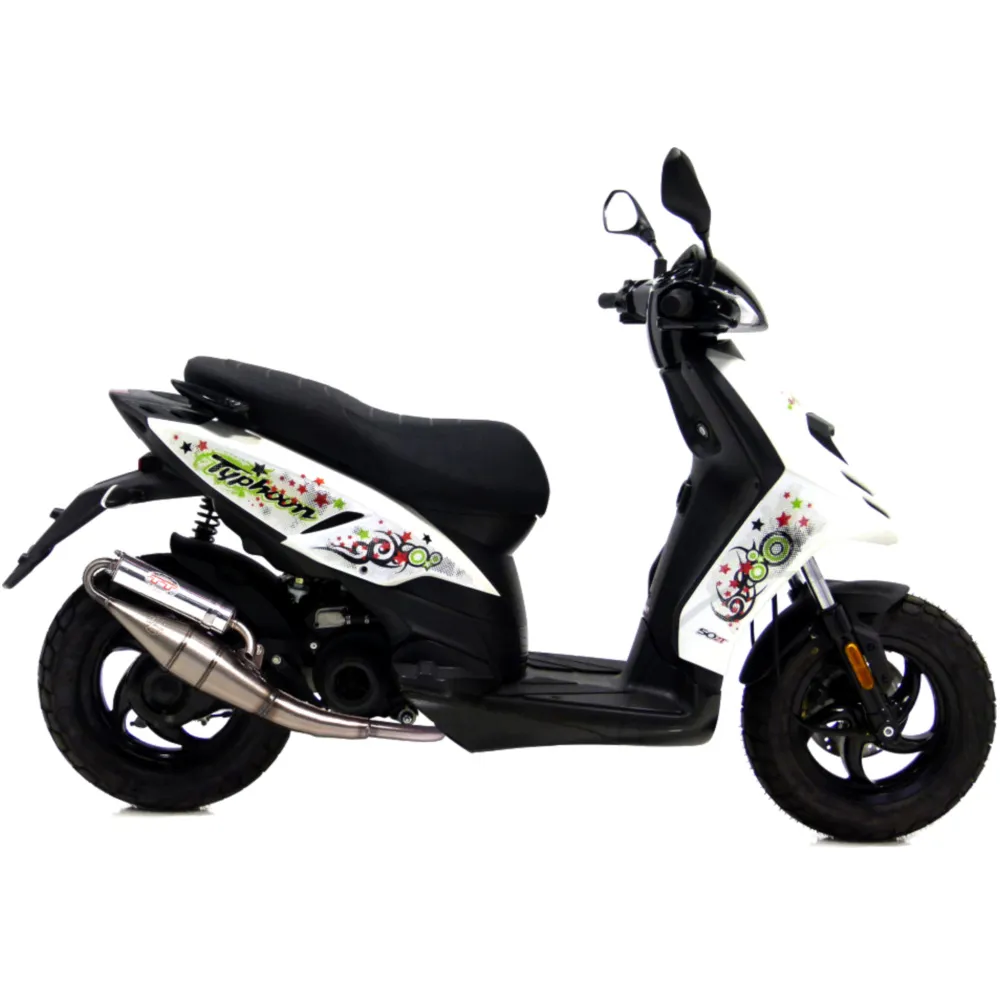 Handmade silencer tt LEO VINCE for: Piaggio Zip_0
