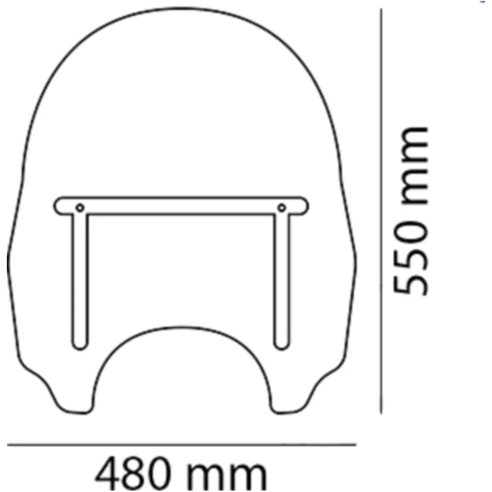 Puig Roadster Screen Daytona III transparent_0