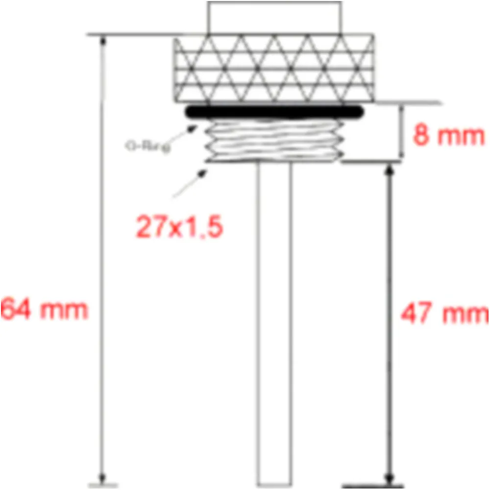 Öltemperatur-Direktmesser 27X1.5 mm für Motorräder_1