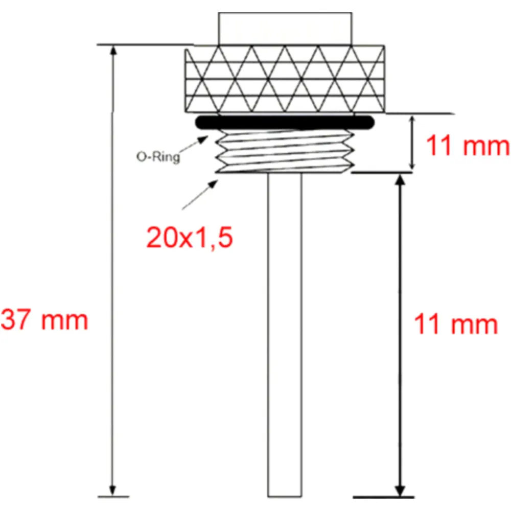 Öltemperatur Direktmesser JMP 20X1. 5 mm Alternative: 7091093 p