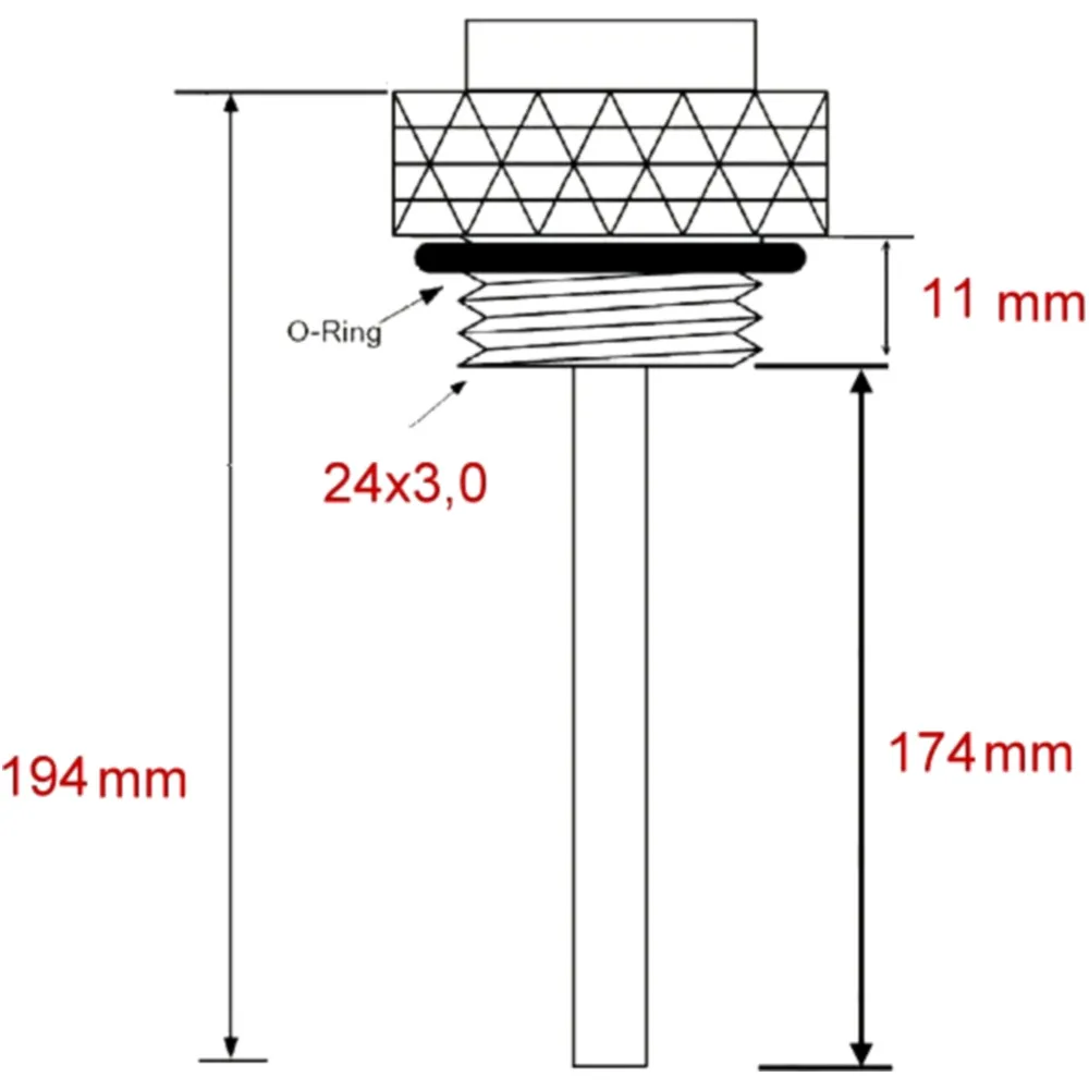 Öltemperatur Direktmesser JMP 24X3MM passend für: BMW F (800, 6