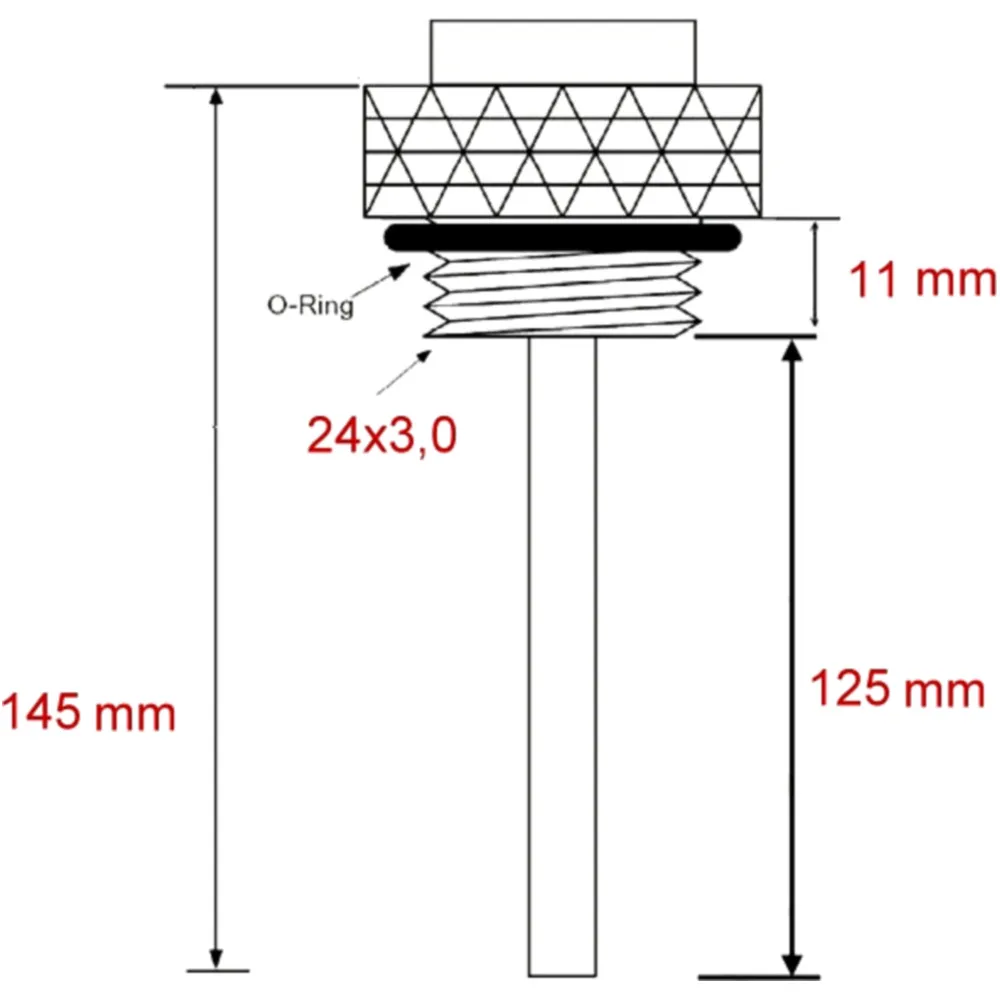Öltemperatur Direktmesser JMP 24X3MM Alternative: 7090068 passe