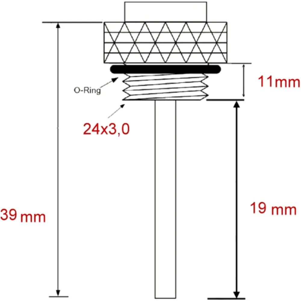 Öltemperatur Direktmesser JMP 24X3MM passend für: Honda CB, Hus
