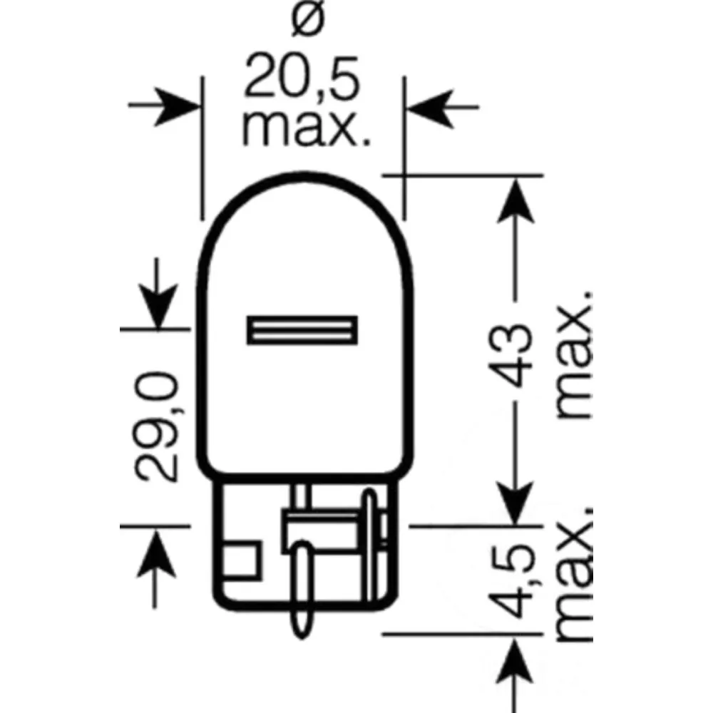 Bulb 12v21w w3x16d amber_1