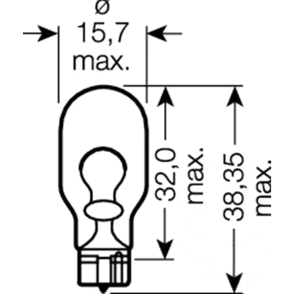 Lampe 12V 16W W2.1X9.5D_1