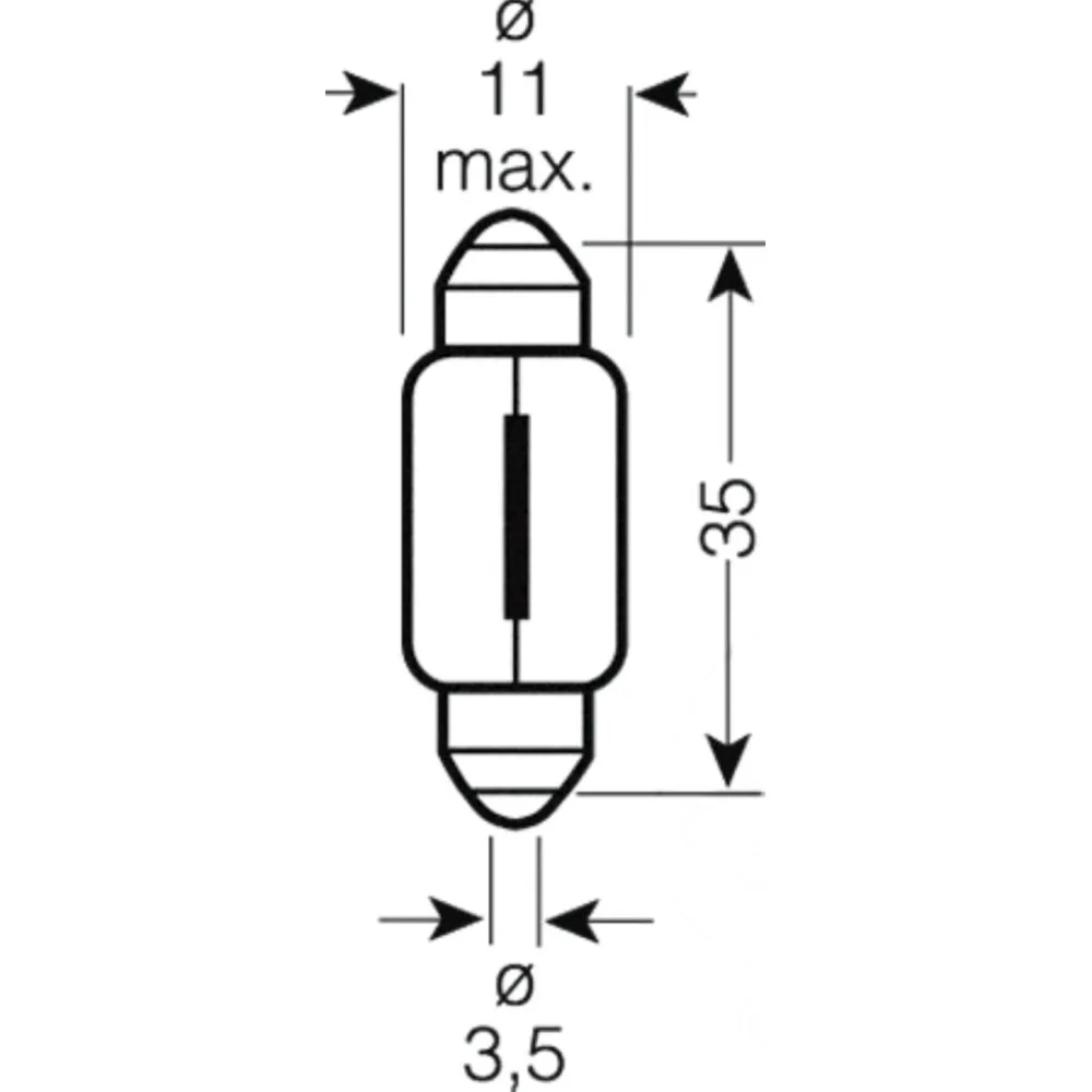 Bulb 24v5w sv8.5-8 festoon 6423_1
