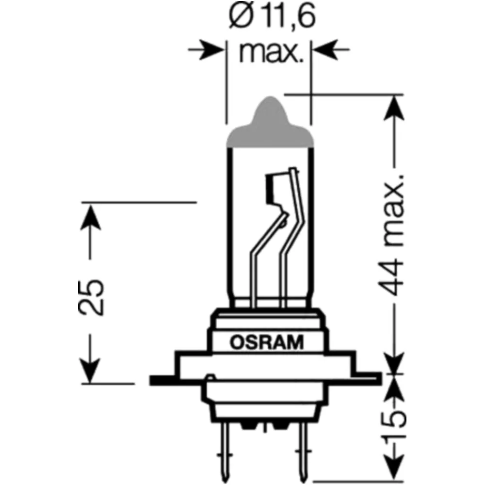 Lampe H7 12V55W Osram Ultra Life JMP 1590120 passend für: Honda