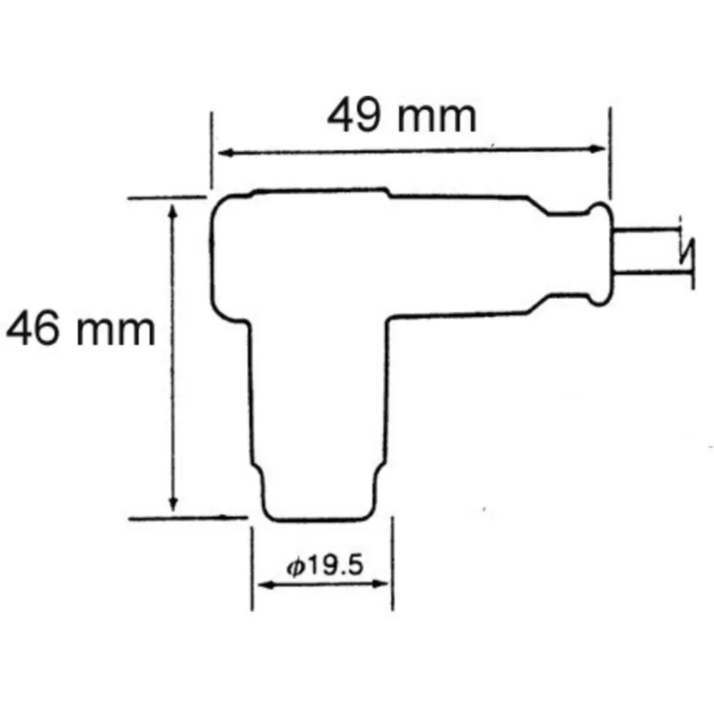 Kabel M Stecker CR4 NGK_1