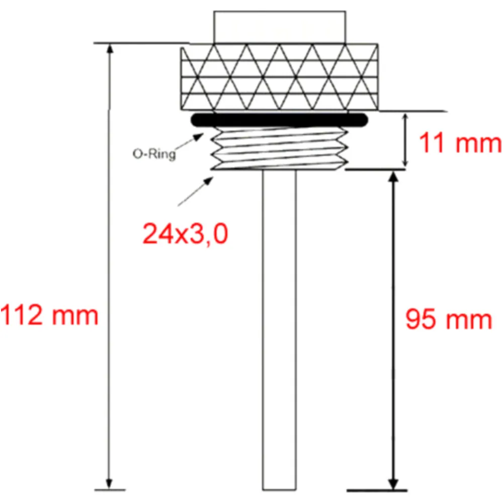Öltemperatur Direktmesser JMP 24X3MM Alternative: 7090124 passe