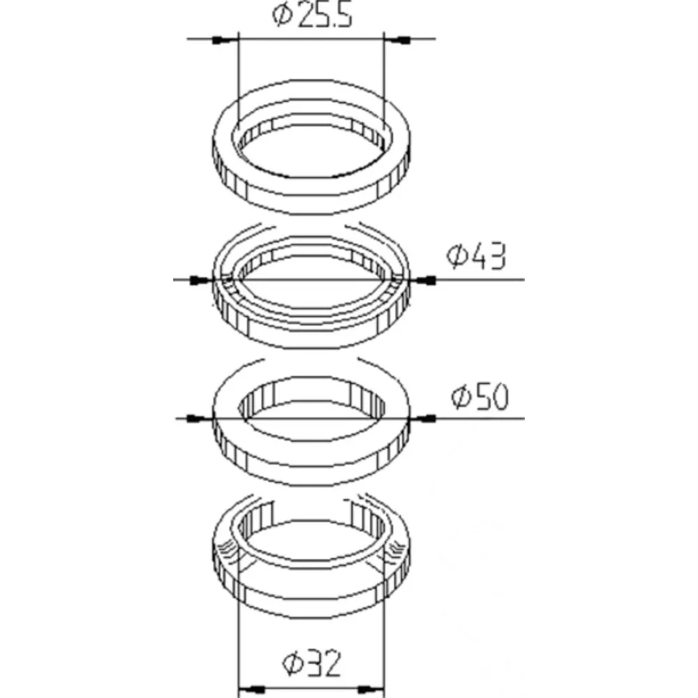 Lenkkopflager Satz 6023_1