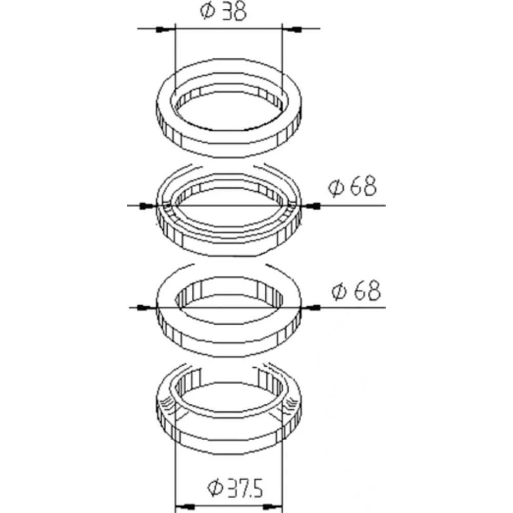 Lenkkopflager Satz 6020_1