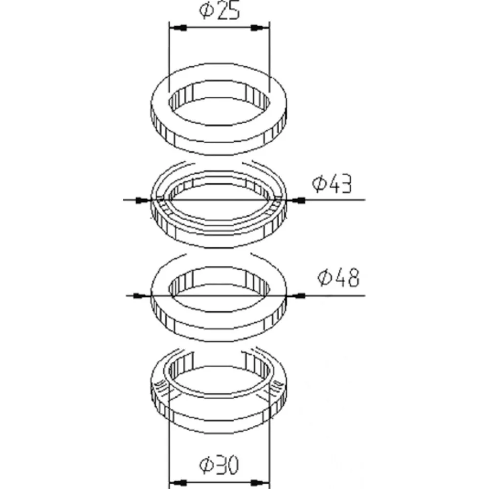 Lenkkopflager Satz 6101_1