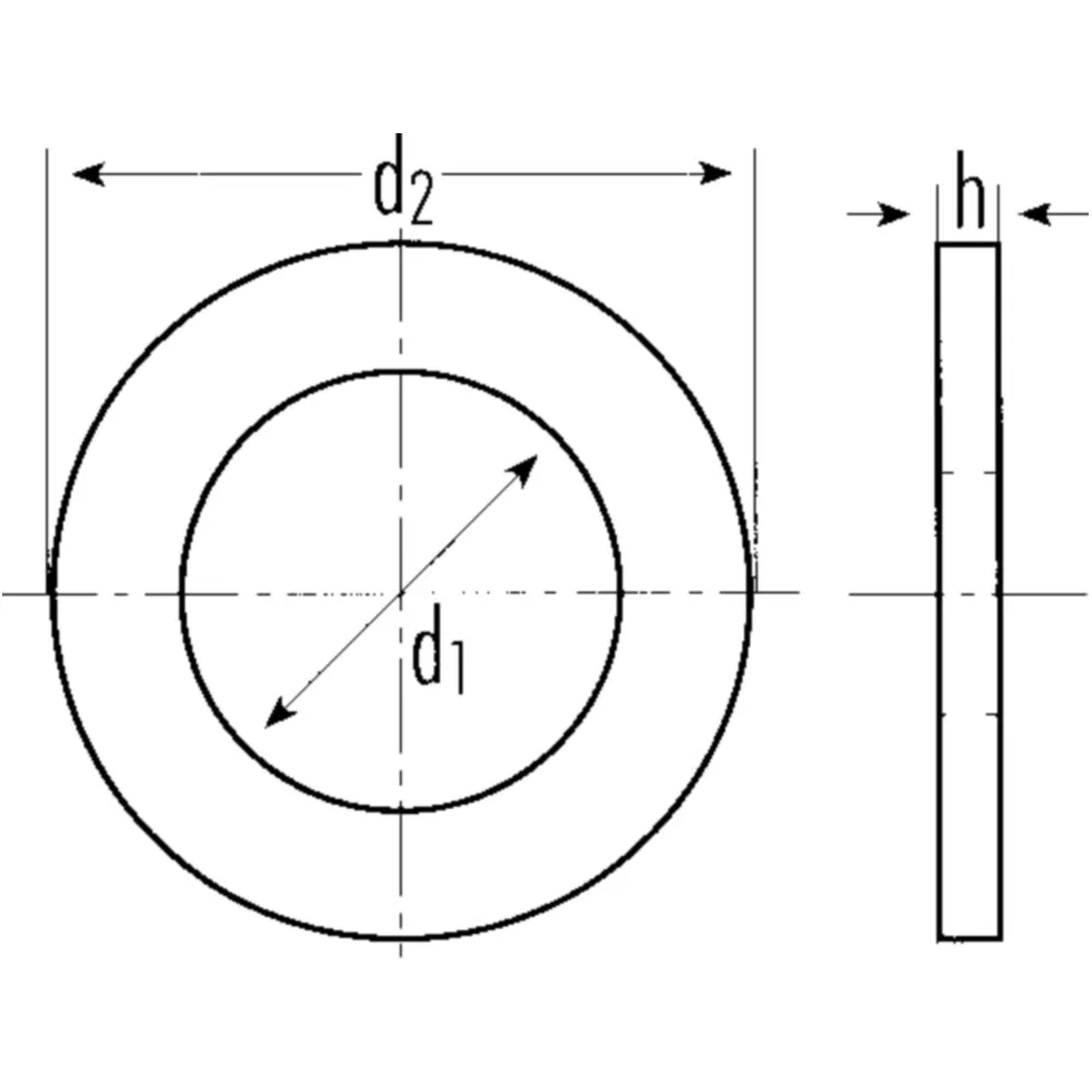 Copper sealing washer 24X30X1. 5 100 pieces for: BMW F (800, 65