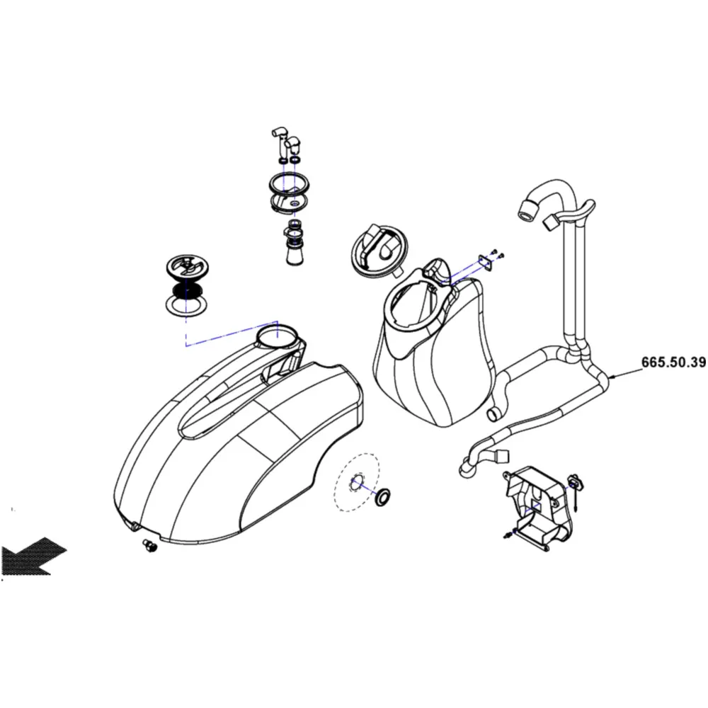 Saugschlauch für Scheuersaugmaschine JMP REX 350 6655039_0