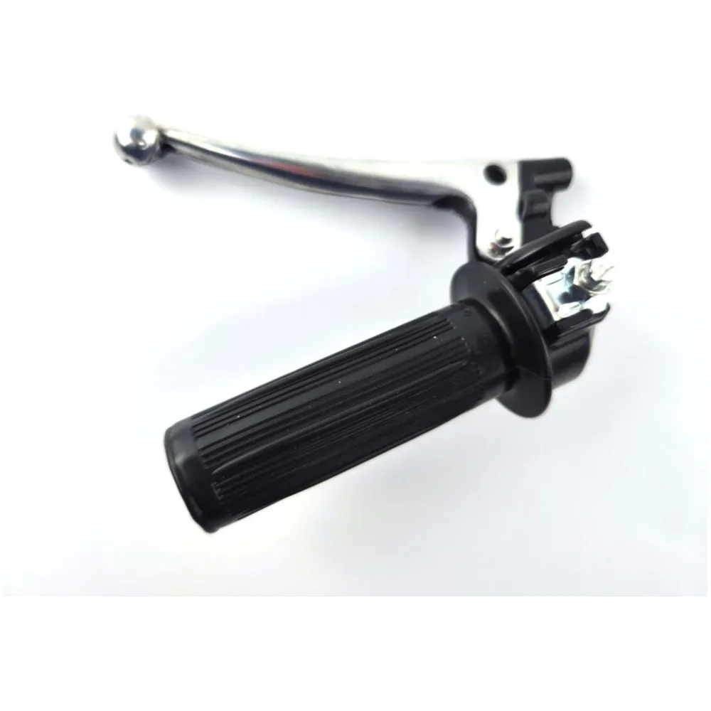Gasgriff Armatur Schwarz Rillen Griffgummi Aluminium Kupplun_1