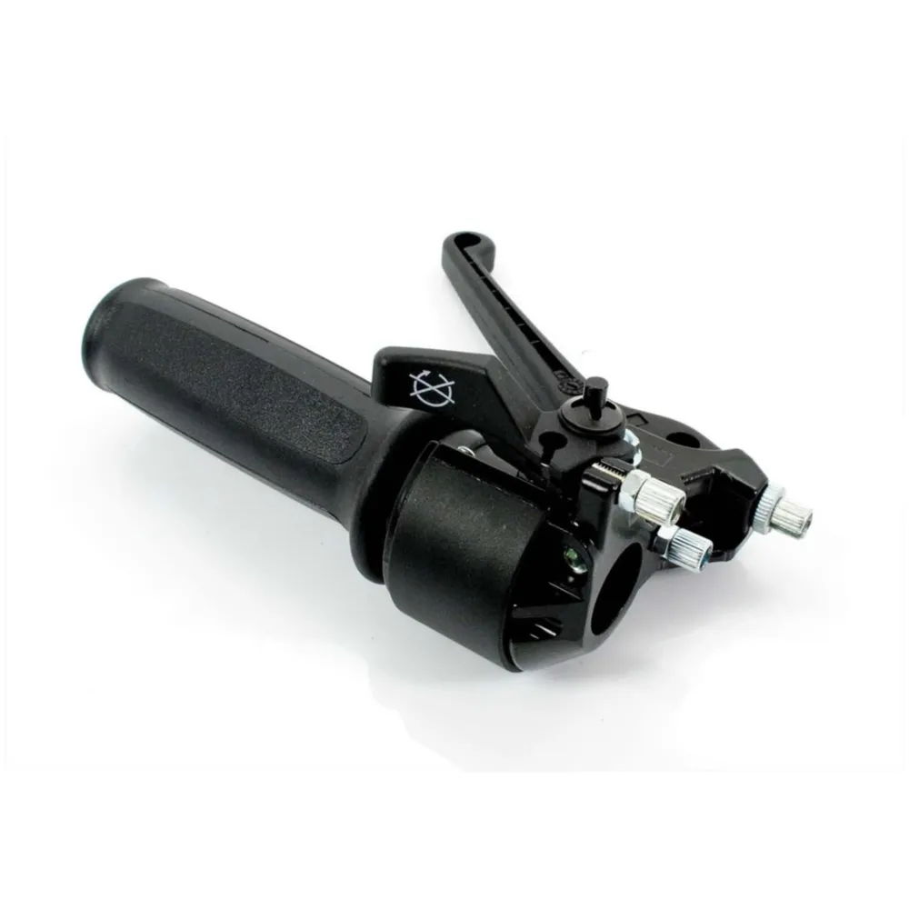 Gasgriff Armatur Schwarz mit Griffgummi für MBK, 51 MG000006_2