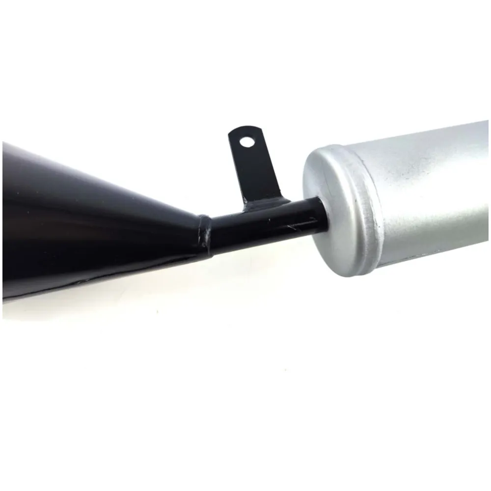 Auspuff Schwarz Silber 28mm 750mm für Simson Schwalbe KR 51,_3