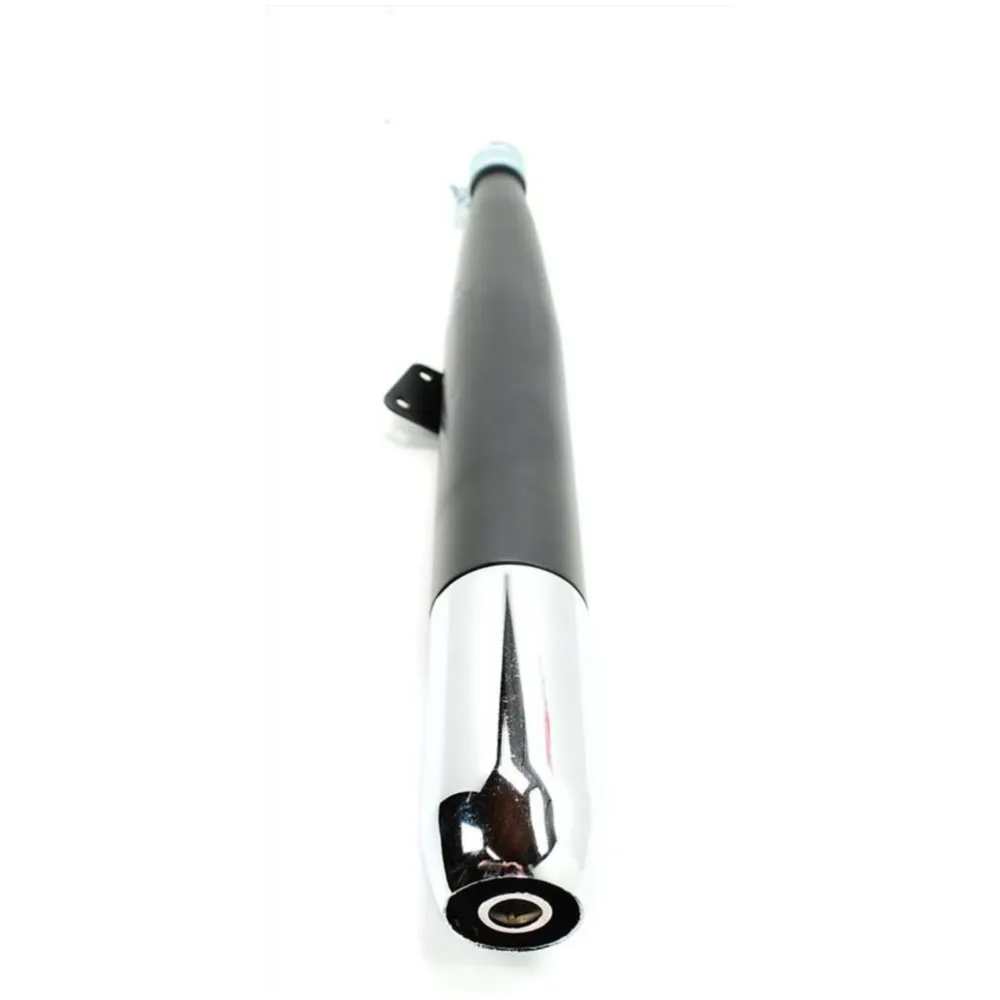 Exhaust black chrome 560mm 60mm 28mm for Hercules Prima, Sac_1