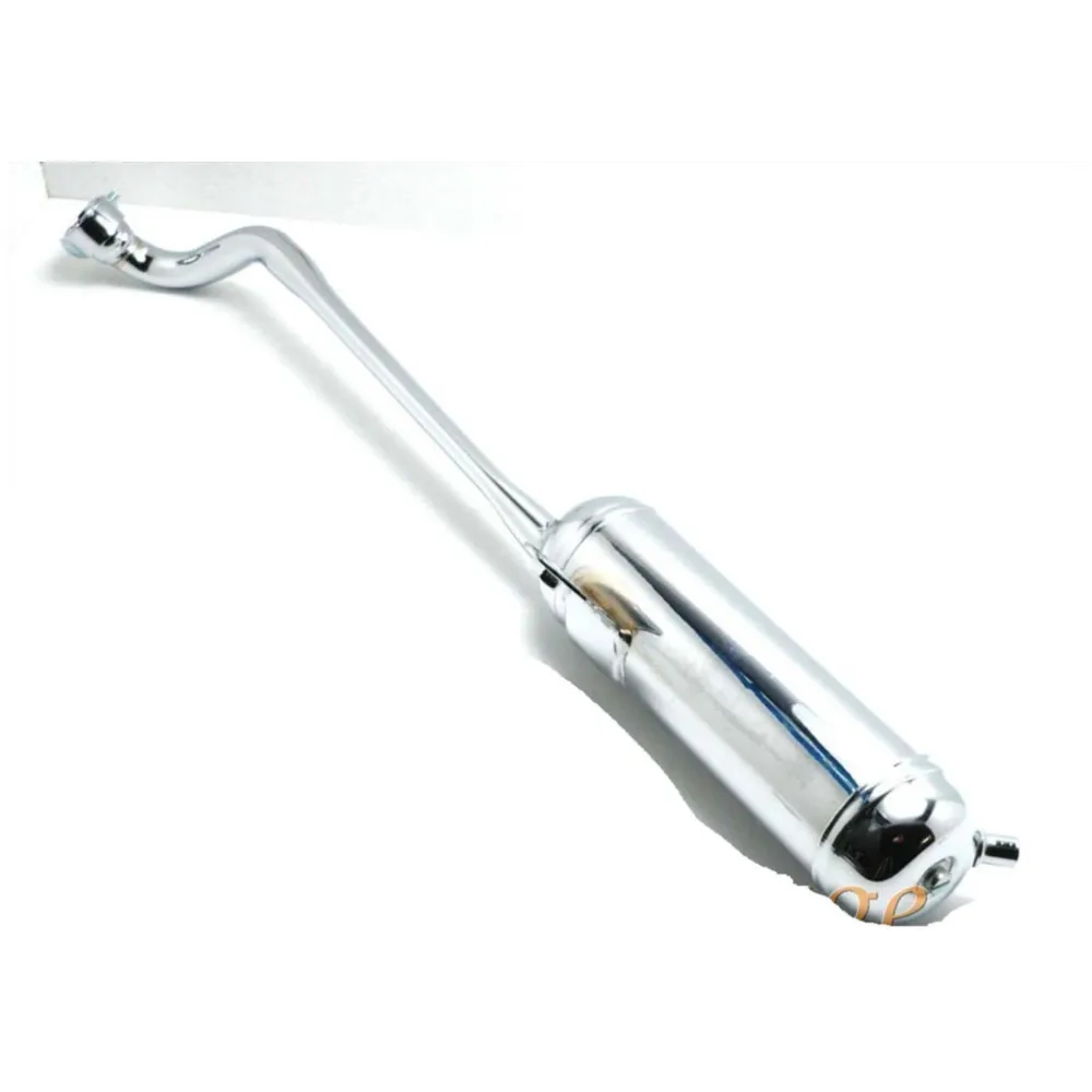 Exhaust chrome 22mm with unscrewable end cap for Piaggio, Ve_1