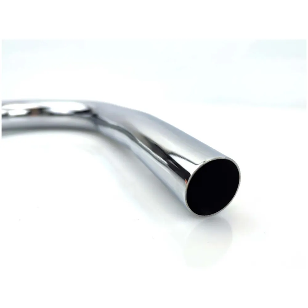 Auspuffkrümmer Chrom 32mm 250mm 1 Knick Rechts für Miele K, _2