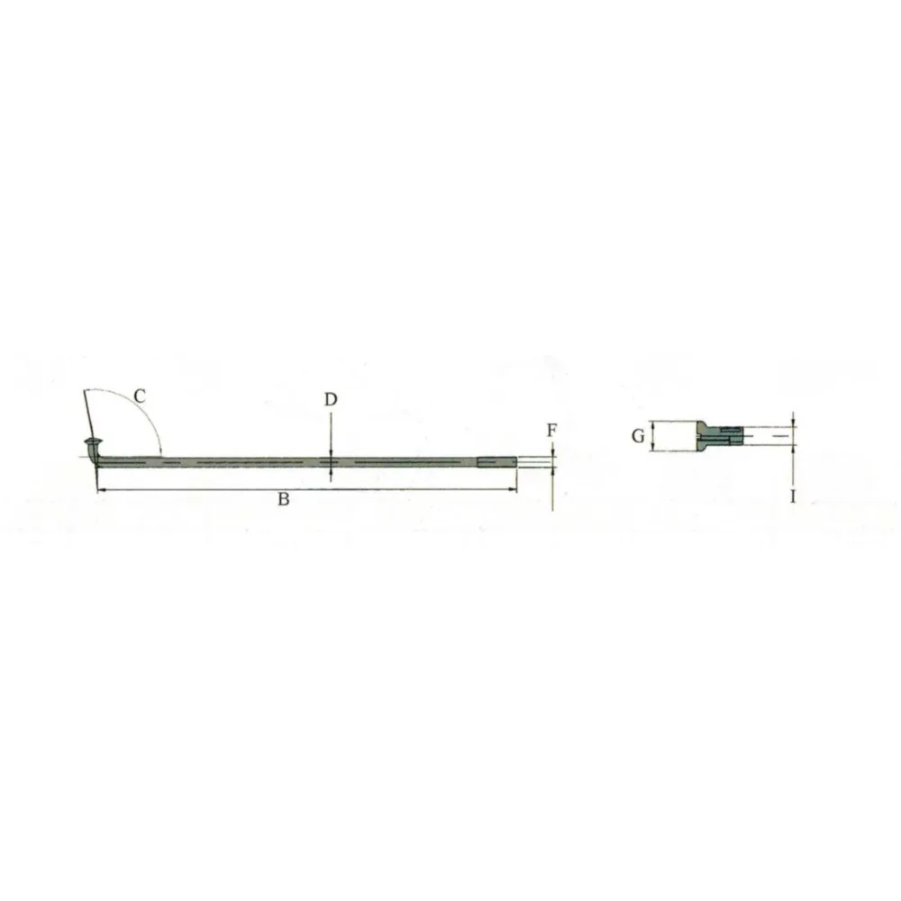 Speichen Chrom 208mm mit Nippel 36 Stück für Puch MV, MS, DZ_2