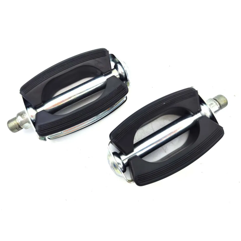 Pedals pair 9/16 black/silver for Zündapp, Kreidler, Hercule_1