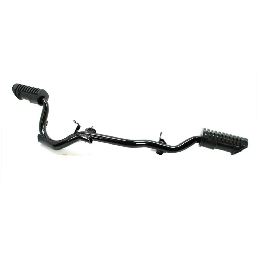 Footrest tube steel black with rubbers for Honda, MB 50 Moki_1