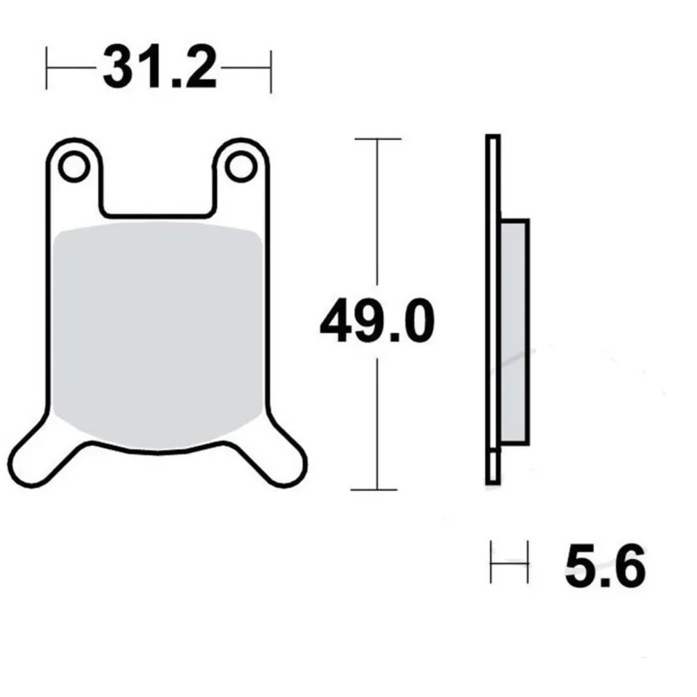 Brake pad set for Zündapp KS 80, 80 Touring, Kreidler, Hercu_2