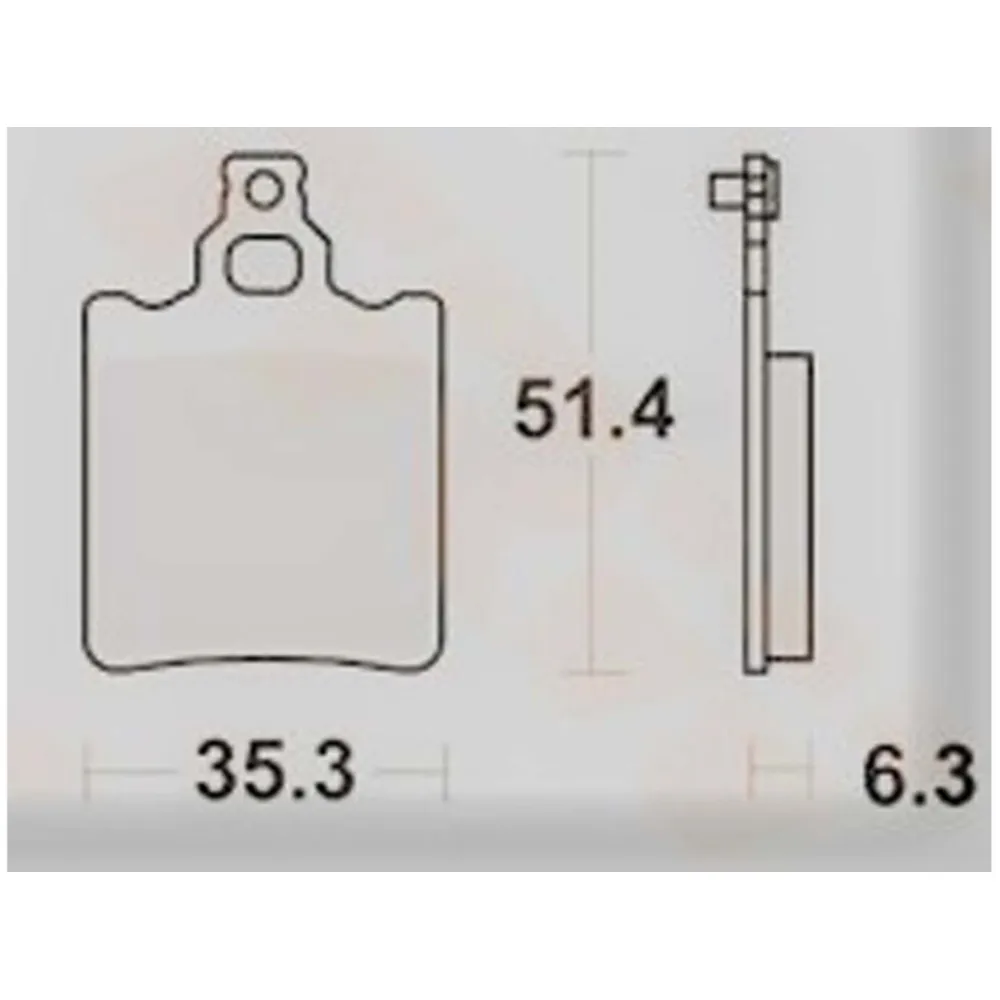 Brake pads Lucas TRW KBA 60988 Set of 2 for Zündapp, KS 80 S_1