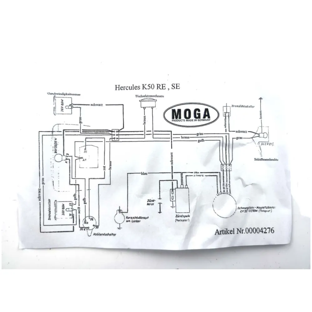 Black wiring harness for Hercules K 50 RE, SE MG00004276_1