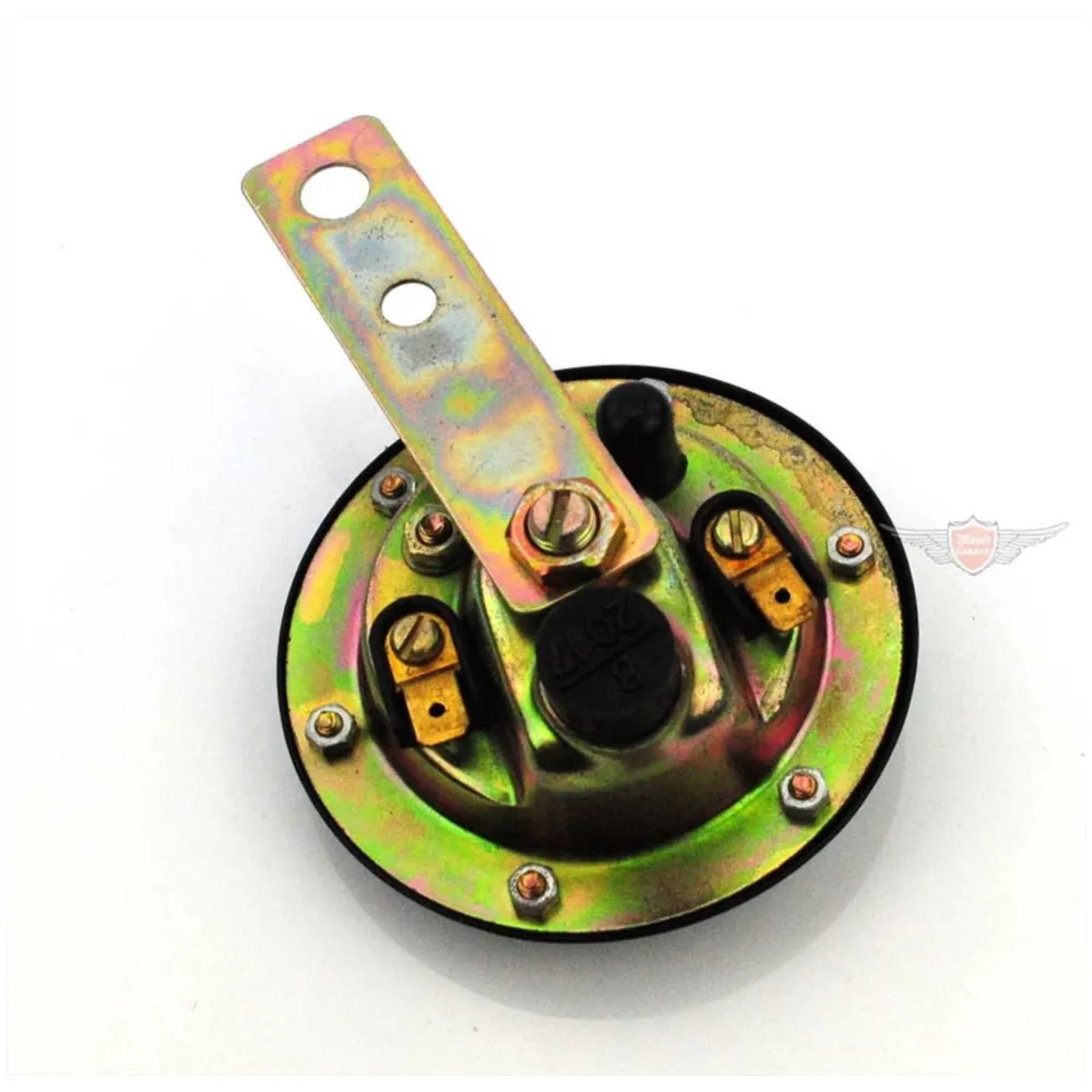 Horn 12V alternating current 75mm black for moped, moped, mo_1