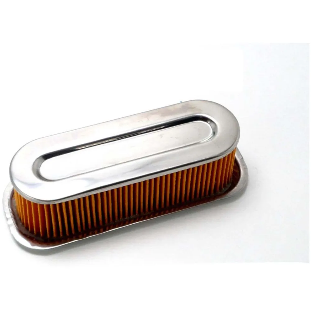 Air filter rectangular chrome for Zündapp C 50 Sport, GTS 50_1