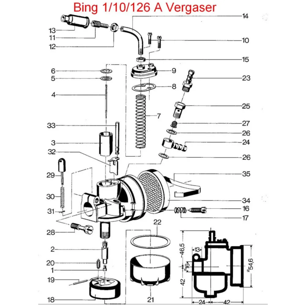 Dichtung für Bing 29x18mm für Kreidler, Flory MF 2, 12, 13, _1