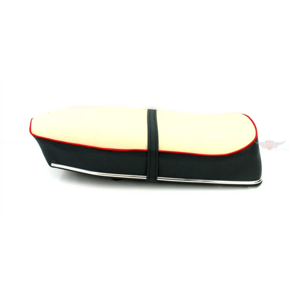 Sitzbank Kunstleder 600x230x100mm Schwarz/Weiß für Kreidler,_1