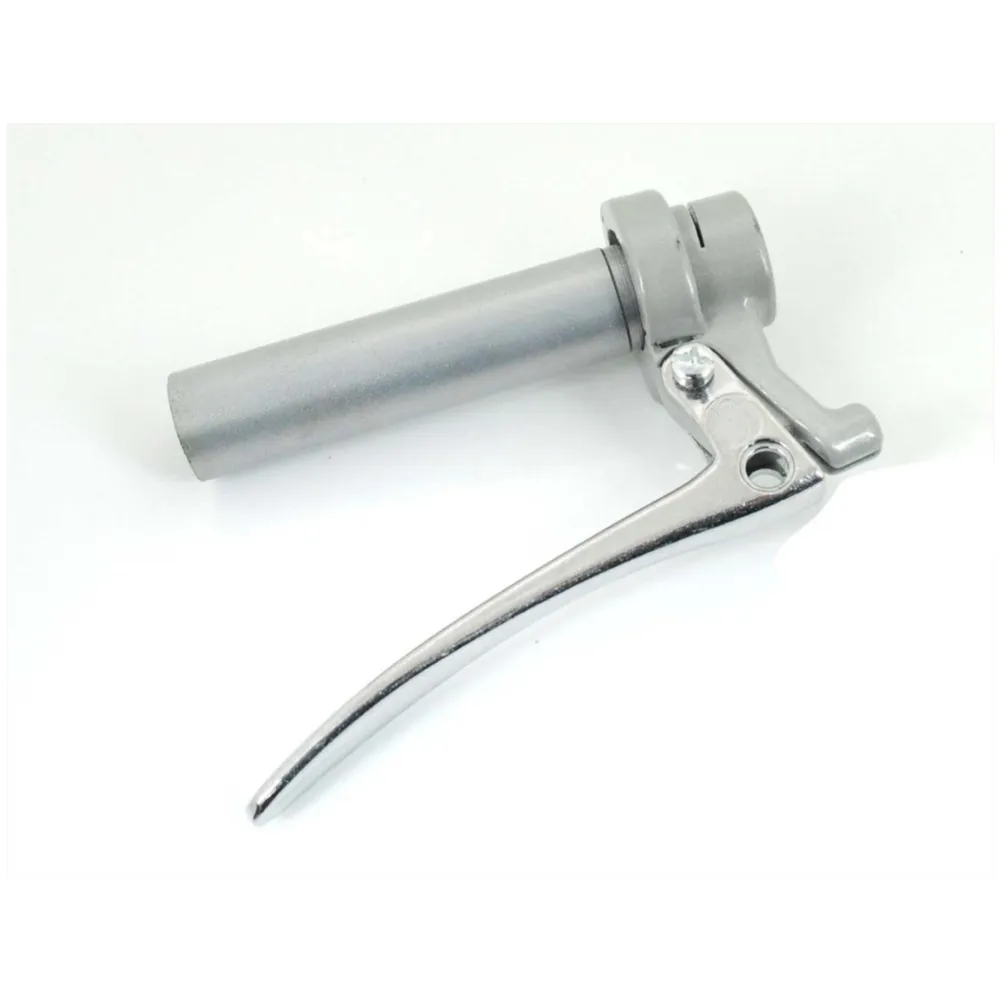 Gasgriff Metall Silber 22mm 100mm für Zündapp, Kreidler, Her_1