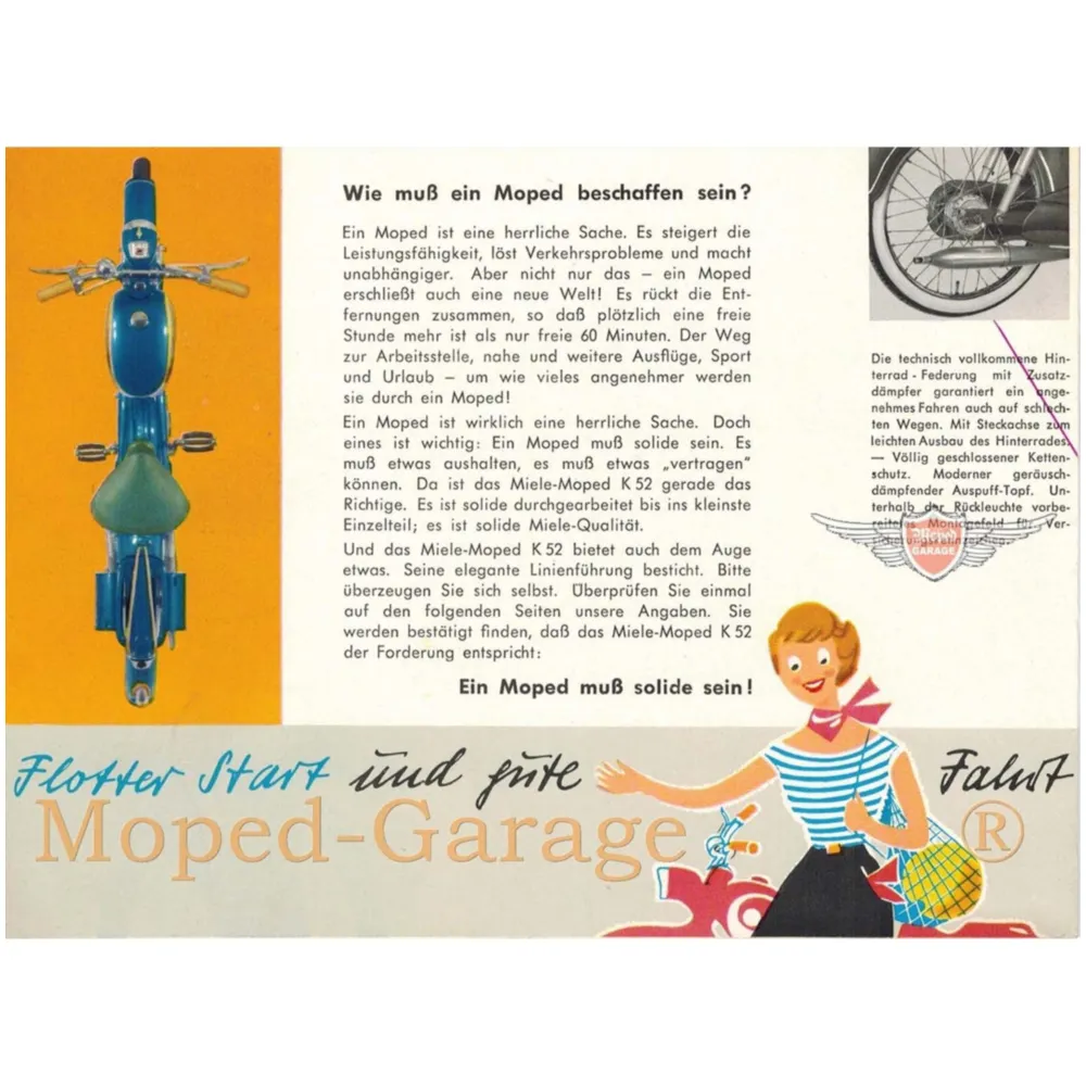 Moped brochure for Miele K 52 MG00008683_1