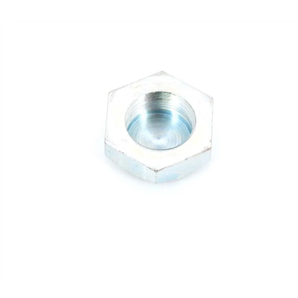 Nut M14 hexagon silver for Puch moped, mokick, moped, Victor_1