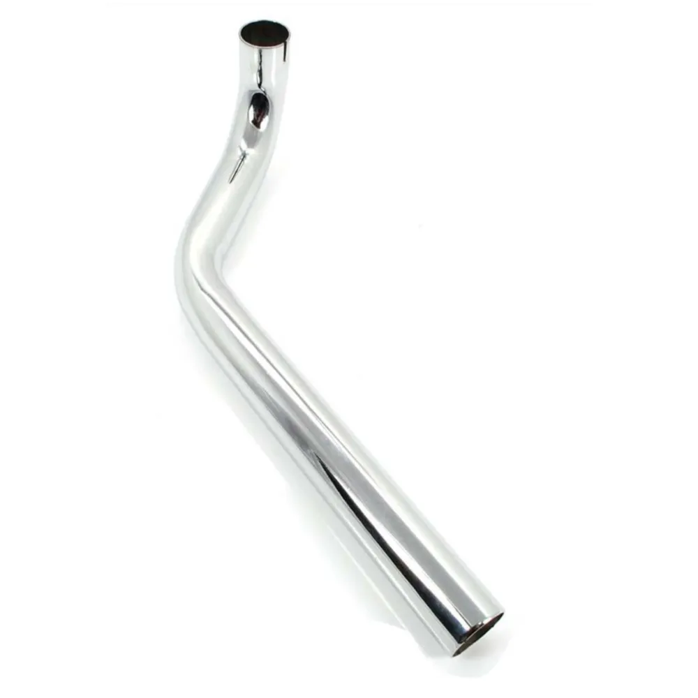 Exhaust manifold steel 28mm 350mm chrome for Hercules Prima,_1