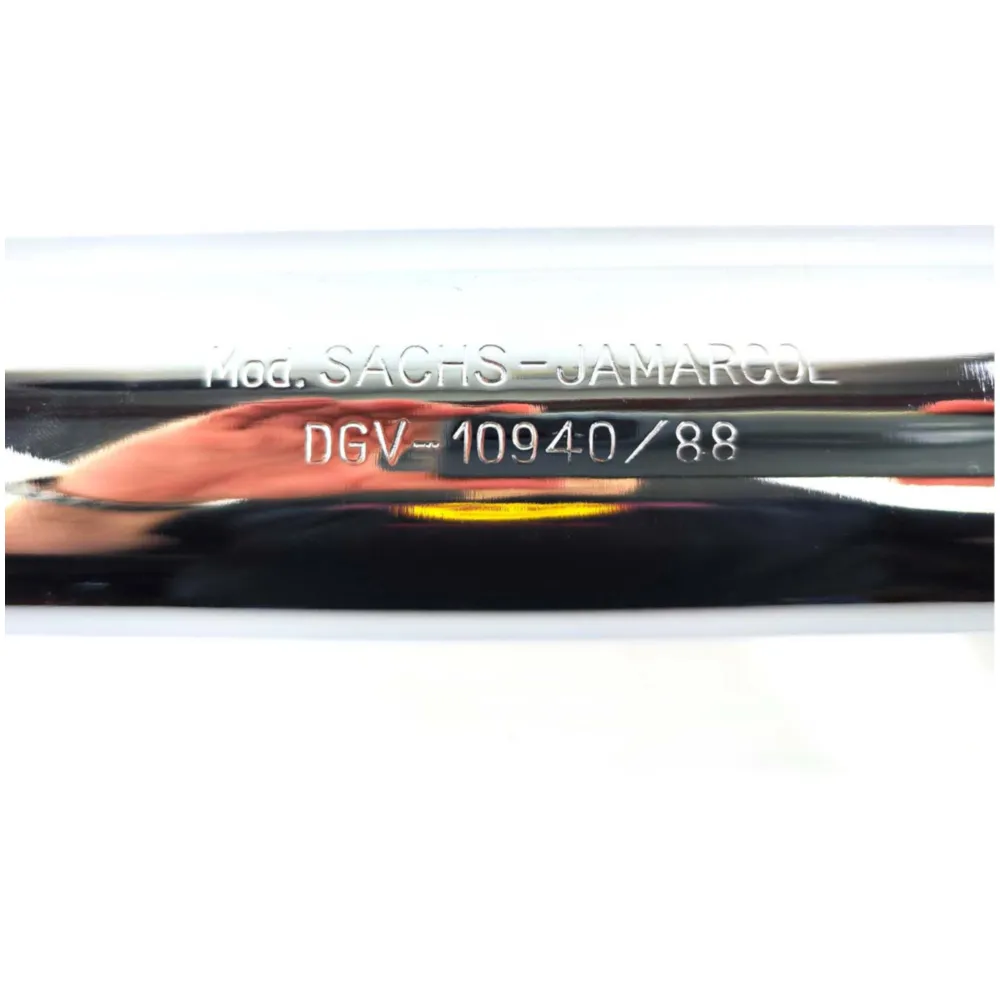 Endkappe Jamarcol Auspuff 32mm 690mm 70mm Chrom für Hercules_3