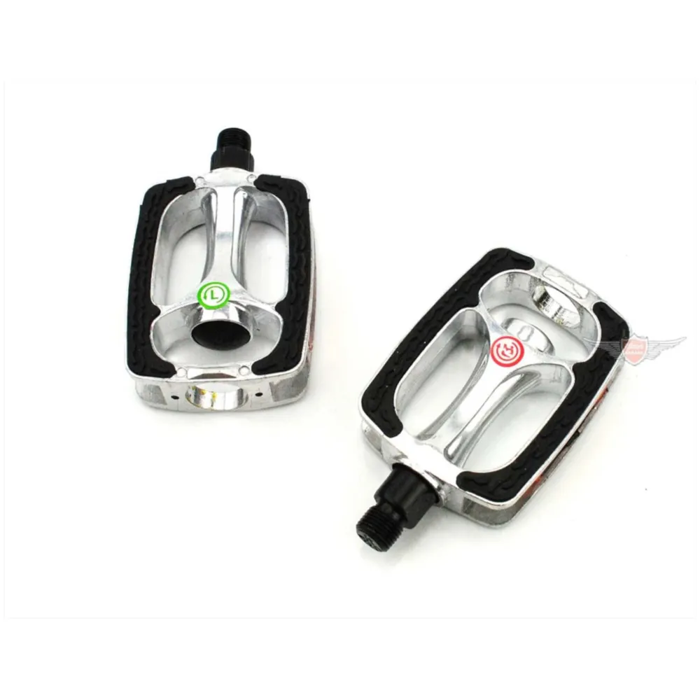Pedals aluminum black silver for Zündapp, Kreidler, Hercules_1