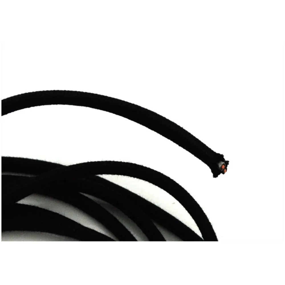 Power cable textile braided 2m 1,0qm black for moped, moped,_1